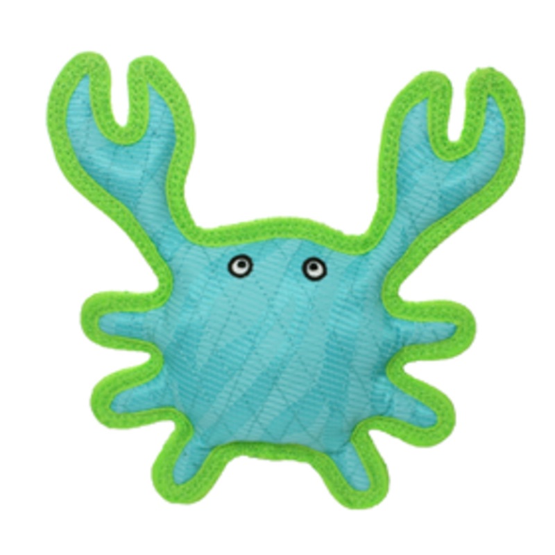 DuraForce Crab Blue-Green Dog Toy