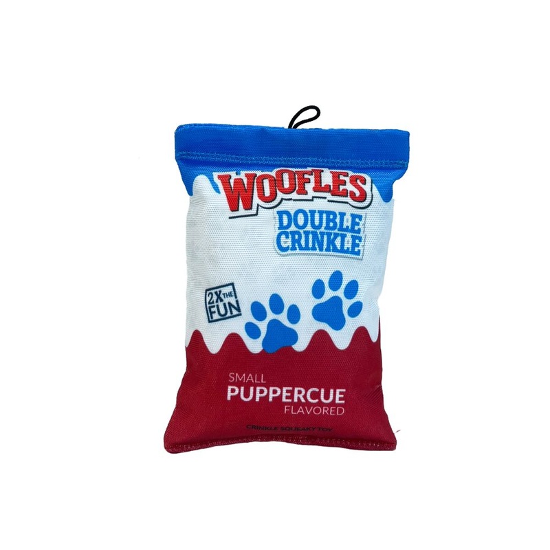 Furkin’ Fresh Dog Toy Woofles Double Crinkle S