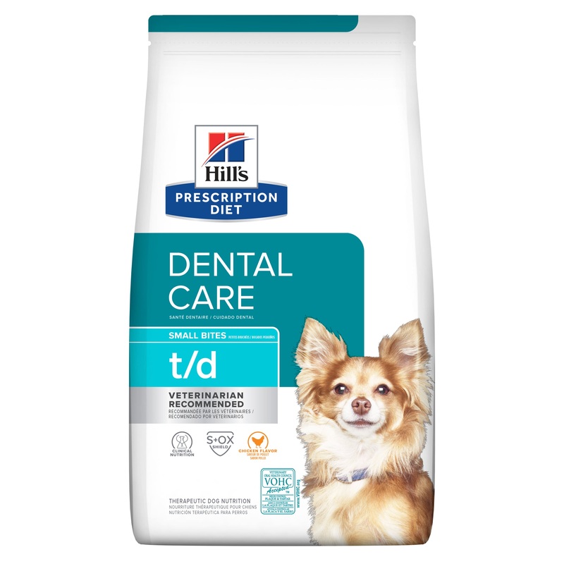 Hill’s Prescription Diet t/d Small Bites Dental Care Dry Dog Food 2.25kg