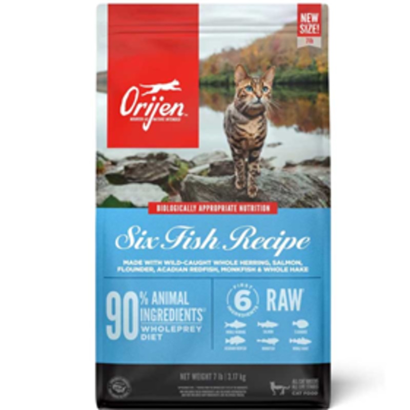 Orijen Six Fish Cat Dry Food 7lbs