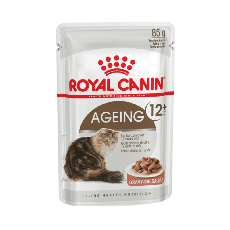 Royal Canin Ageing in Gravy Adult 12+ Cat Wet Food 85g Pouches