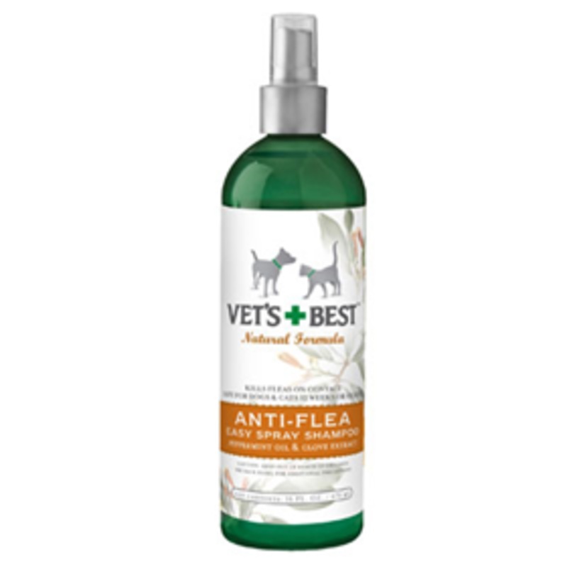 Vet’s + Best Anti-Flea Easy Spray Shampoo 16 oz.