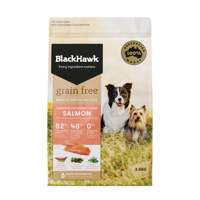Black Hawk Grain Free Adult Salmon Dry Dog Food