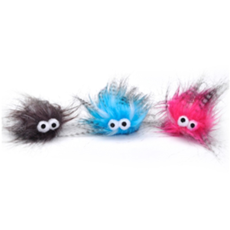 Coastal Turbo Plush Monster Cat Toy 5 in