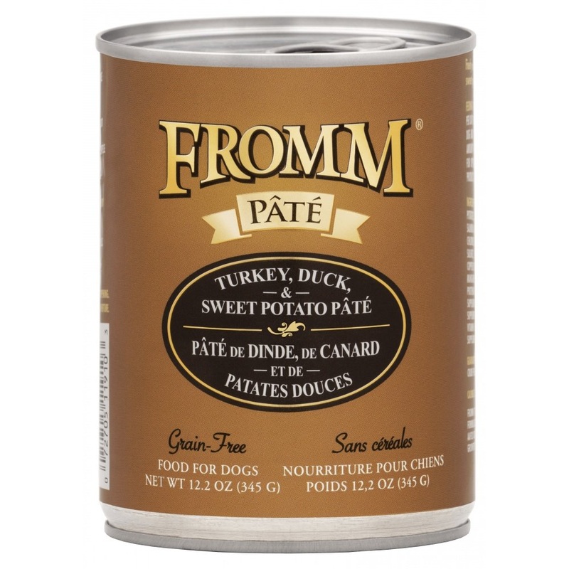 Fromm Grain Free Canned Turkey, Duck, & Sweet Potato Pte Dog Food
