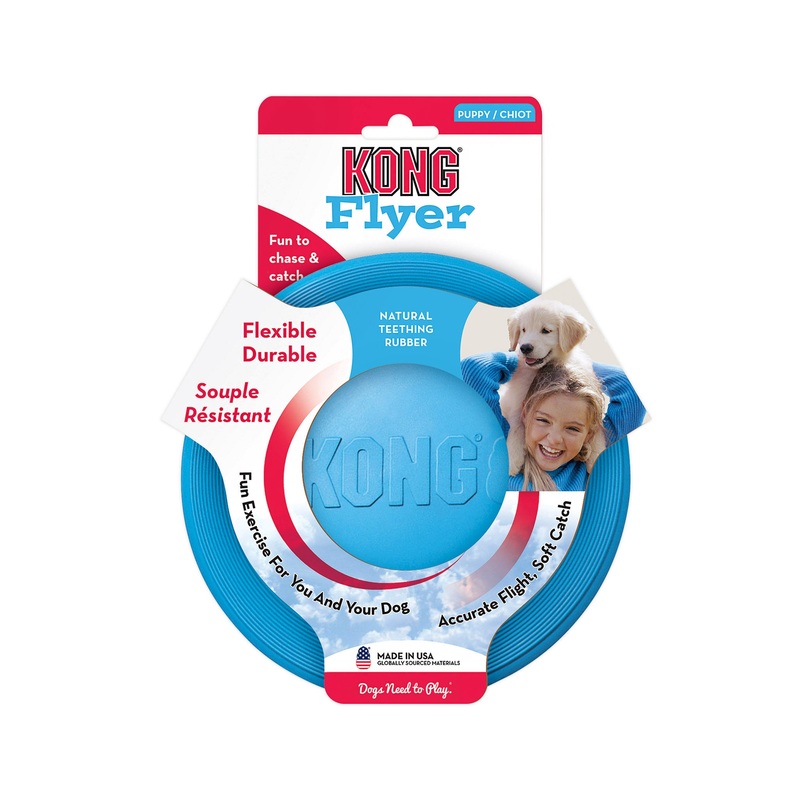 KONG Puppy Flyer|Pink|Blue