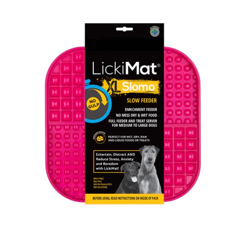 LickiMat Slomo XL|Pink|Purple|Orange|Black|Turquoise|Green