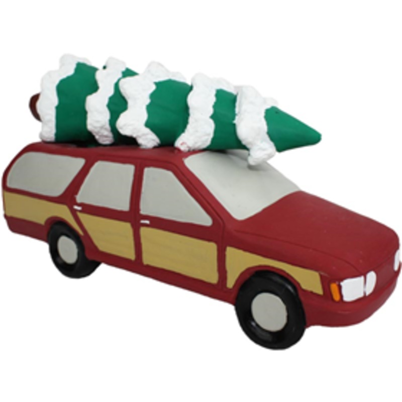 Multipet Station Wagon with Tree Latex Dog Toy