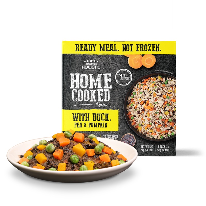 Absolute Holistic Dog Home Cooked Recipe Duck, Pea & Pumpkin 2kg