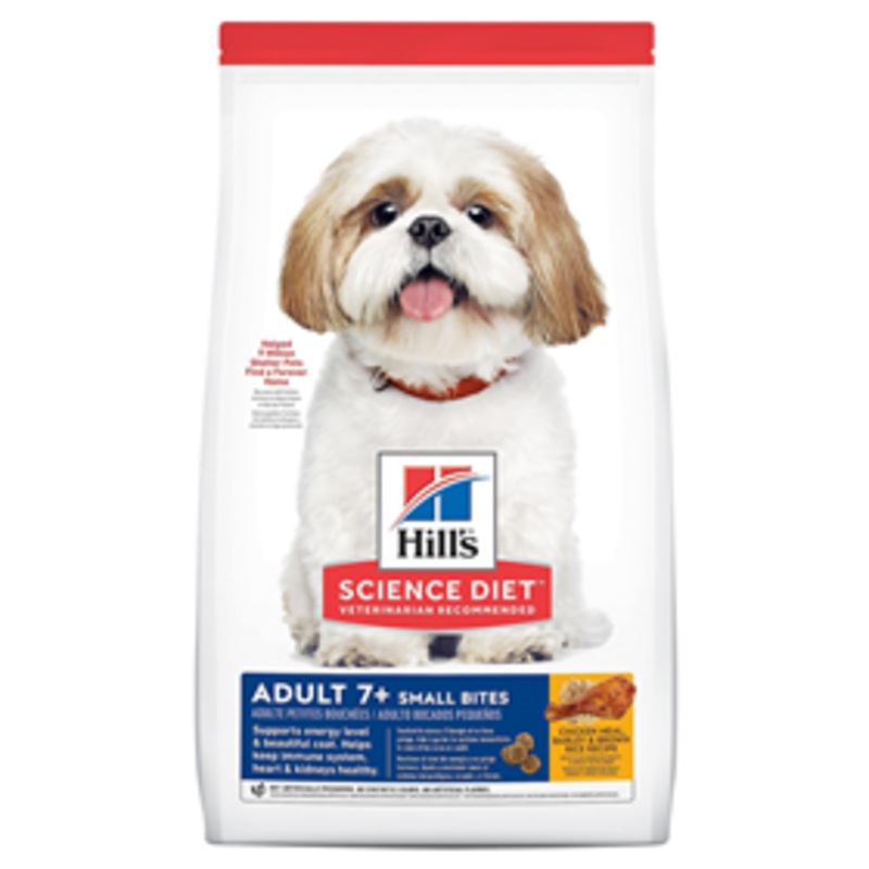 Hills Science Diet Adult 7+ Small Bites Chicken Meal, Barley & Brown Rice Recipe Dog Food