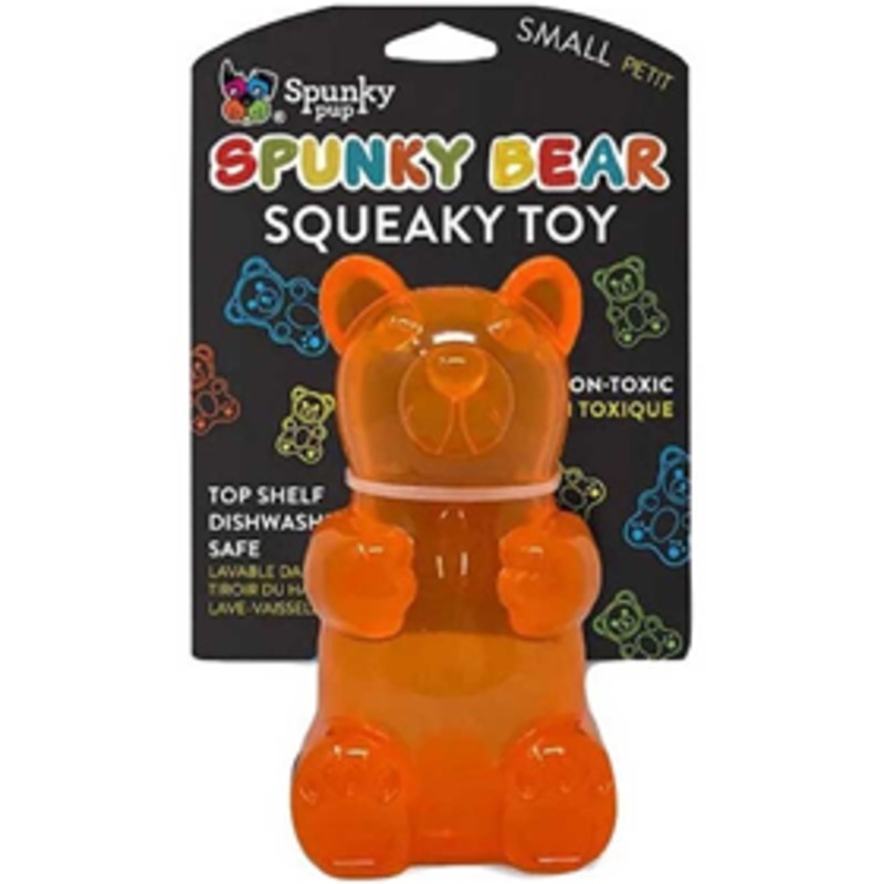 SpunkyPup Squeaky Gummy Bear Small