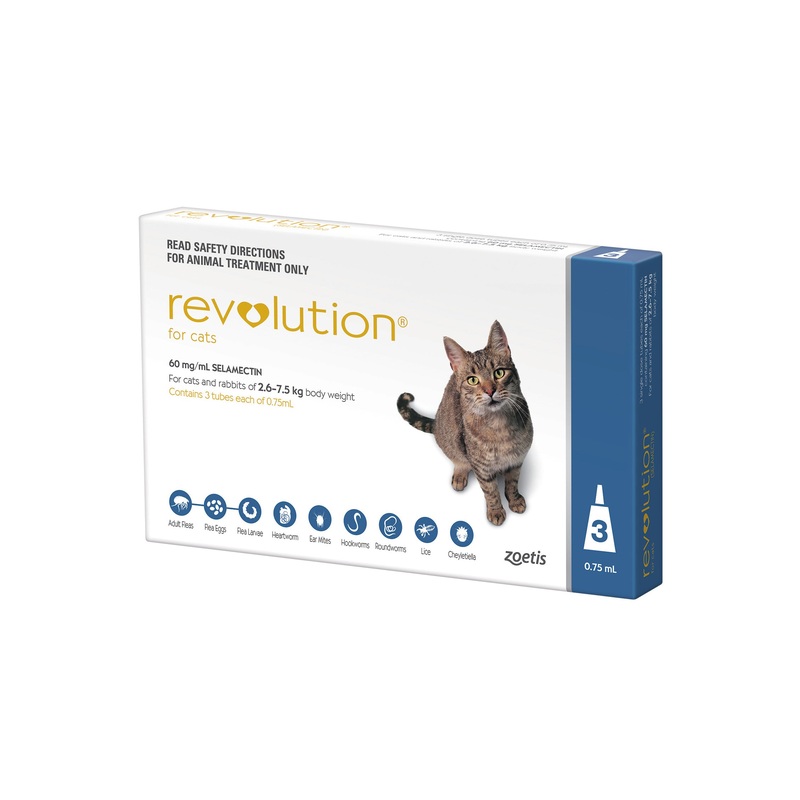 Revolution For Cats 2.6-7.5kg|3 Pack|6 Pack