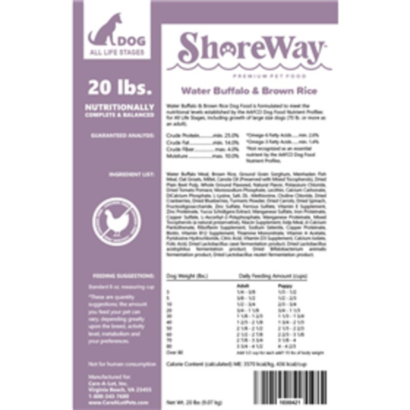 ShoreWay Water Buffalo & Brown Rice Dry Dog Food