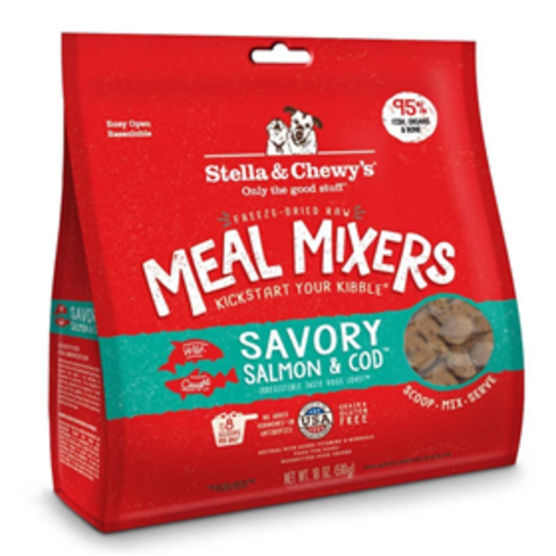 Stella & Chewy’s Freeze Dried Meal Mixer Savory Salmon & Cod 18 oz