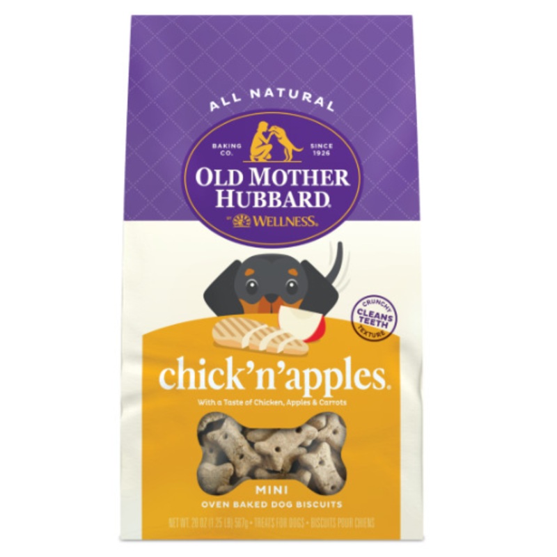 Old Mother Hubbard Crunchy Classic Natural Chick’N’Apples Mini Biscuits Dog Treats