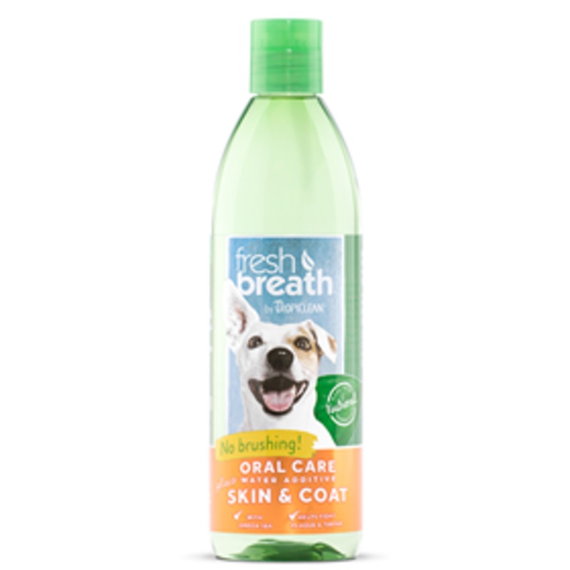 TropiClean Fresh Breath Oral Care Plus Skin & Coat Water Additive