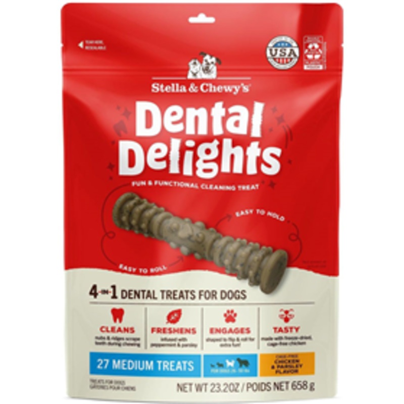 Stella & Chewy’s Dental Delights 23.3 oz Medium 27 ct