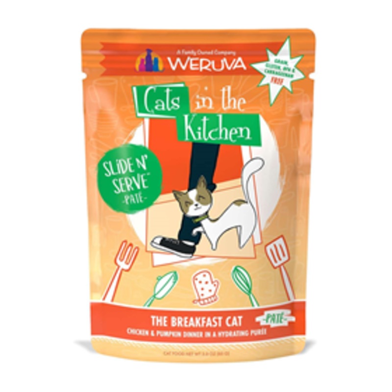 WERUVA The Breakfast Cat Chicken & Pumpkin Dinner Pate Cat Food 3 oz