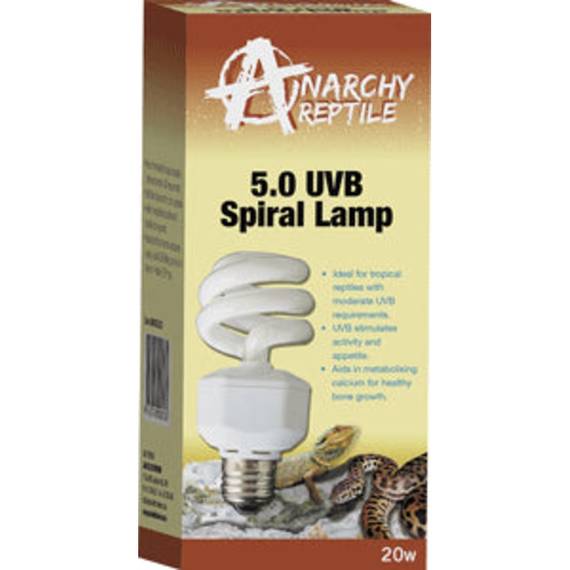 Anarchy Reptile 5.0 UVB Spiral Lamp