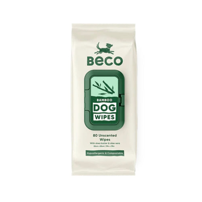 Beco Bamboo Dog Wipes – 80 Pack