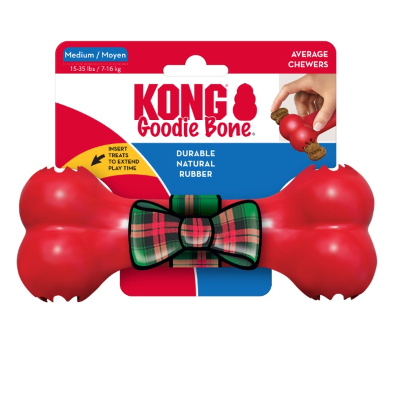 KONG Holiday Goodie Bone – Medium