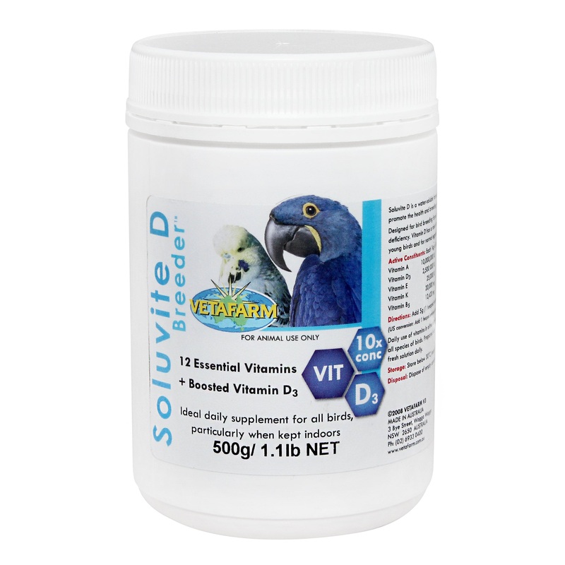 Vetafarm Soluvite D BREEDER  Vitamin Supplement for Birds