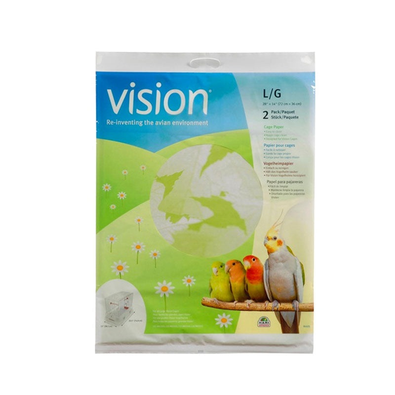 Vision Bird Cage Paper – 2 Pack