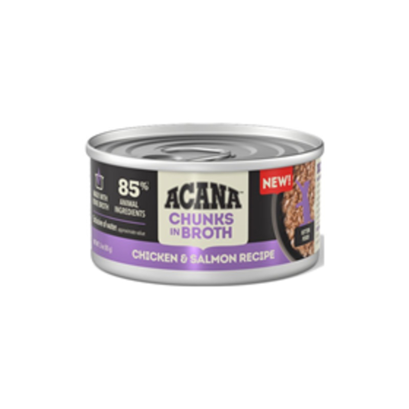 ACANA Chunks in Broth Chicken & Salmon Recipe for Kittens 3oz.