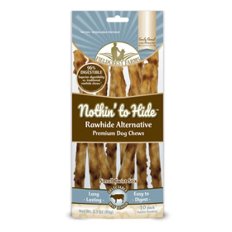 Fieldcrest Farms Nothin’ to Hide Small Twist Stix Beef Flavor 10 pack