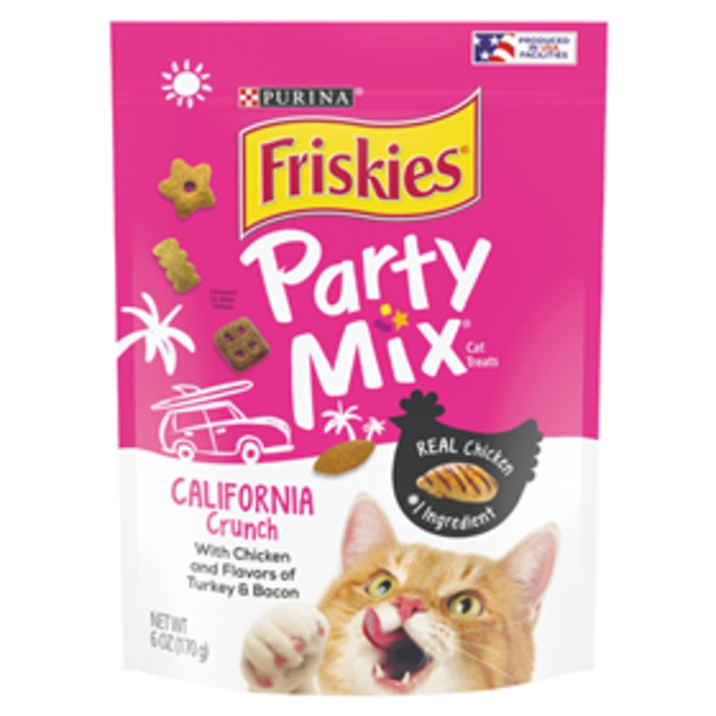 Friskies Party Mix California Crunch Adult Cat Treats 6 oz.