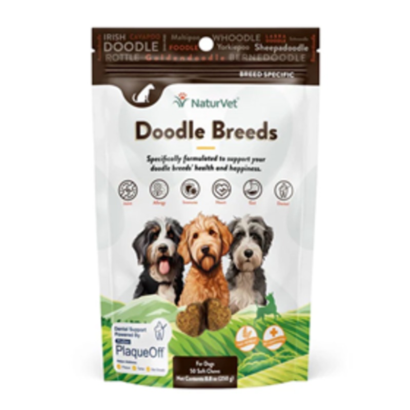 NaturVet Doodle Breeds Soft Chews 50 Count
