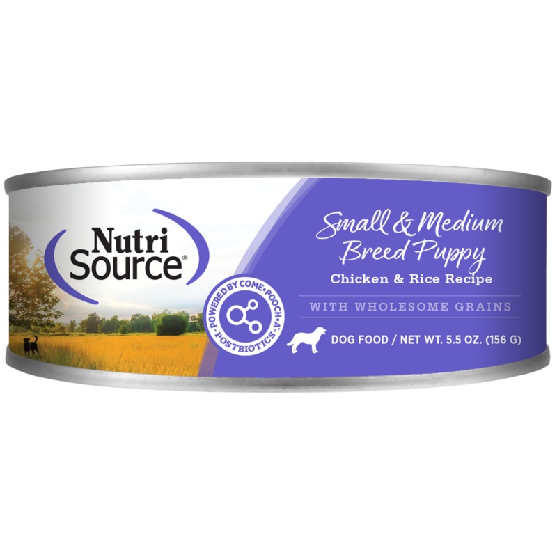 Nutrisource Small & Medium Breed Puppy Chicken and Rice Canned Dog Food 5.5z