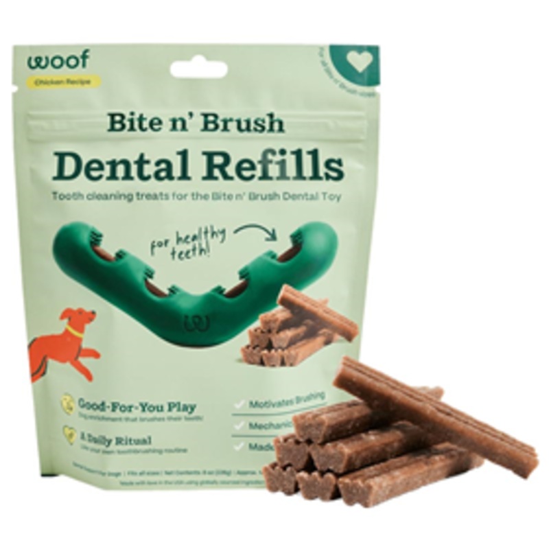 Woof Bite n’ Brush Dental Refills 8 oz