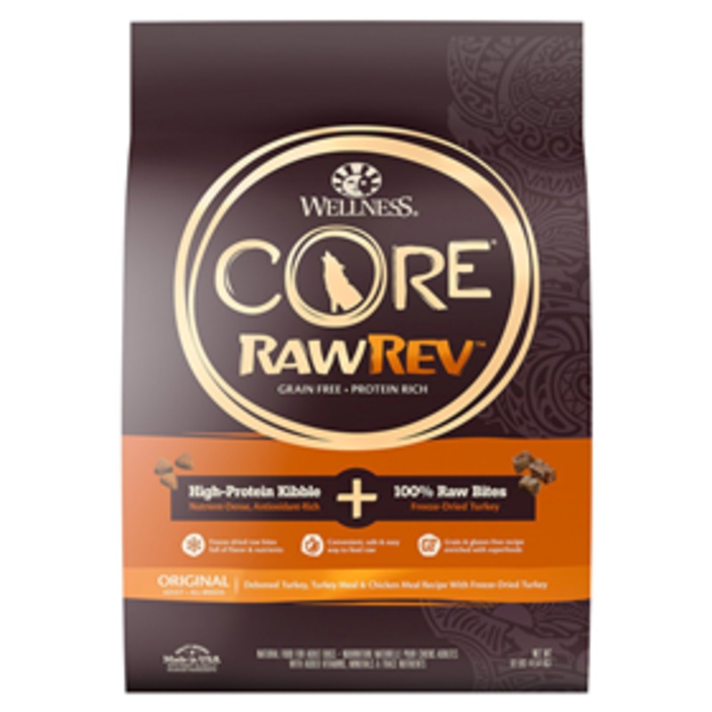 Wellness CORE RawRev Original + 100% Raw Turkey Dog Food