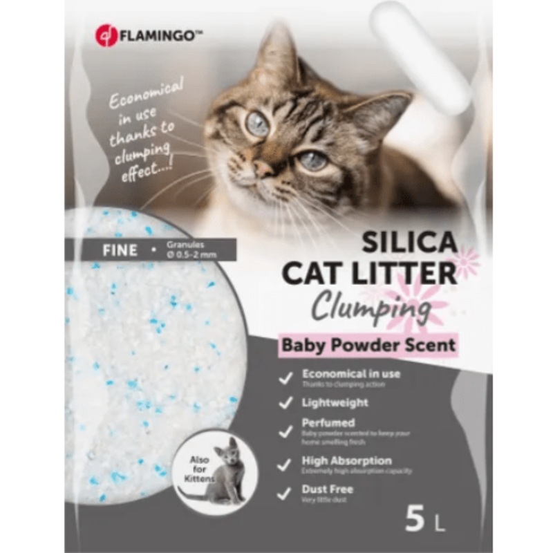 Flamingo Silica Fine Clumping Baby Powder 5L