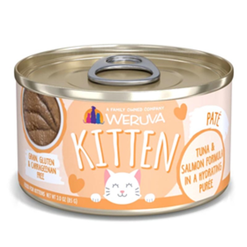 WERUVA Kitten Pate Tuna & Salmon Formula in Hydrating Puree 3 oz.