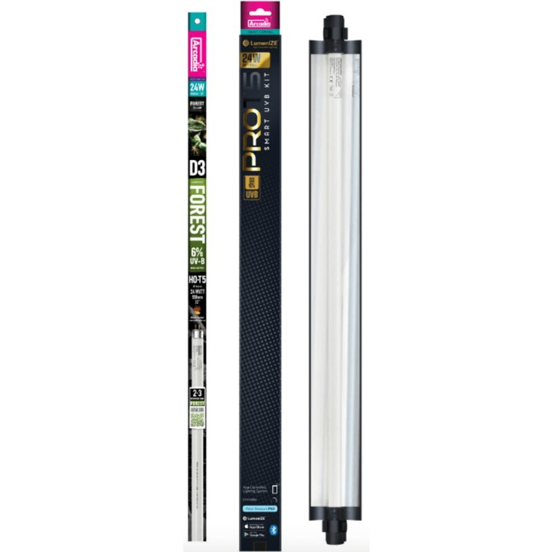Arcadia LumenIZE Pro T5 UVB Kit, D3+ Forest 6% UVB