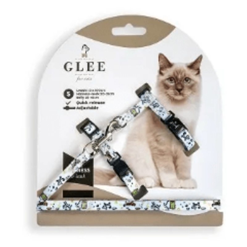 Glee Harness & Leash Funny Cat