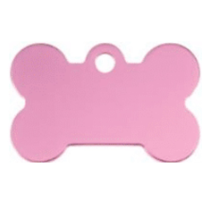 I.D Tag Small Bone Baby Pink 3×1.9cm