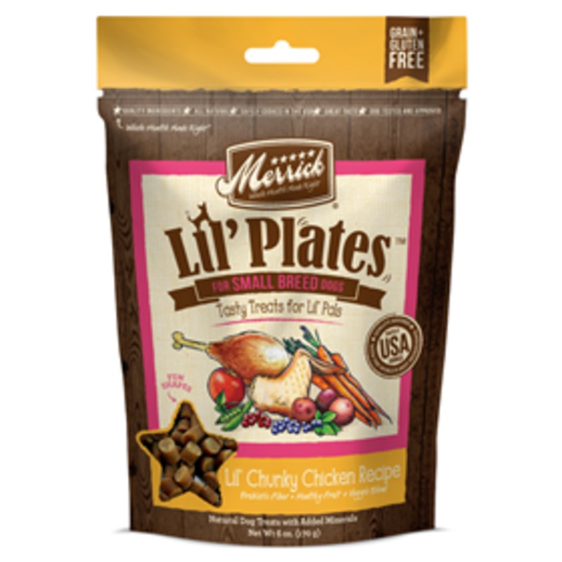 Merrick Lil Plates Lil Chunky Chicken Recipe Dog Treats 5 oz