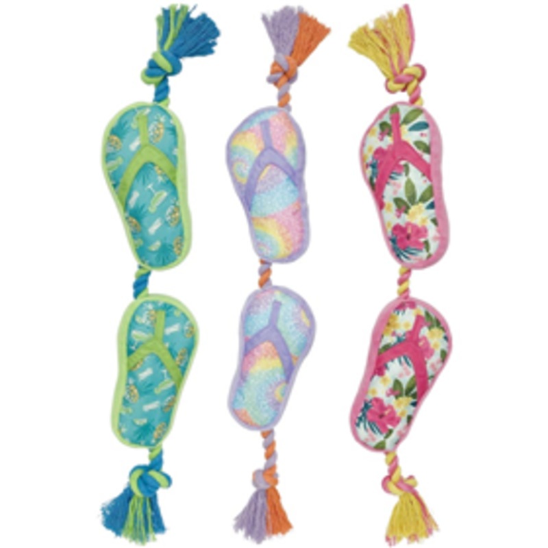Multipet Margaritaville Flip Flop Rope Toy