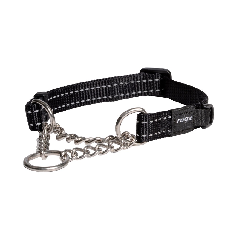 Rogz Control Obedience Dog Collar Black