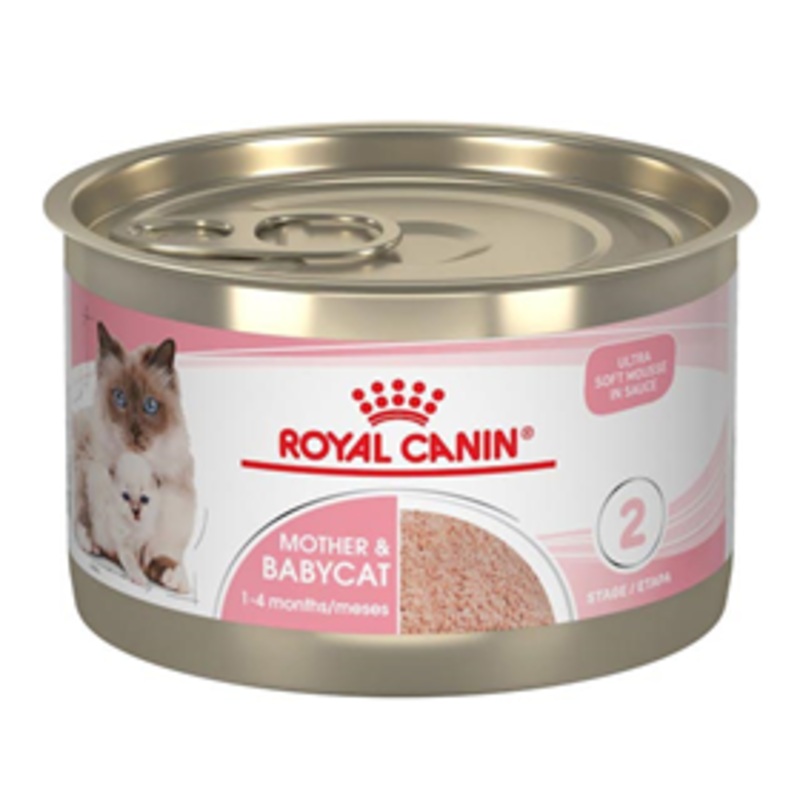 Royal Canin Mother & Babycat Ultra Soft Mousse in Sauce Canned Cat Food 5.1 oz
