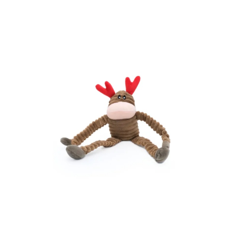 Zippypaws Crinkle Reindeer – Holiday L