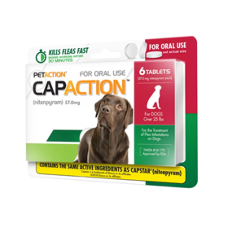 CAPACTION Oral Treatment for Flea Infestation on Dogs Over 25 lbs