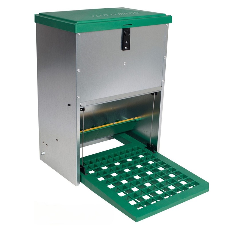 Feed-O-Matic Treadle Poultry feeder