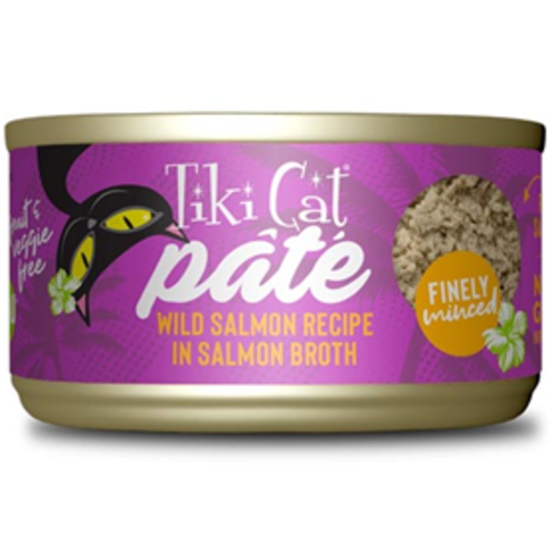 Tiki Cat Pate Wild Salmon Recipe in Salmon Broth 2.8 oz.