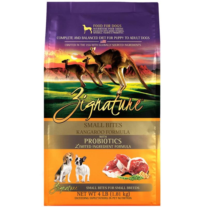 Zignature Dog Kangaroo Formula Small Bites 4lb