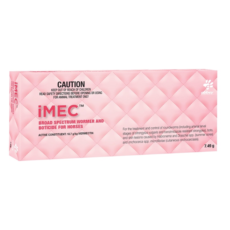Abbey iMEC Broad Spectrum Wormer and Boticide for Horses 7.49g