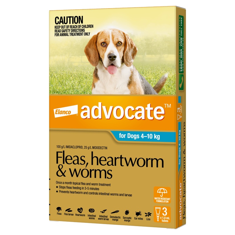 Advocate For Dogs 4-10kg|3 Pack|6 Pack